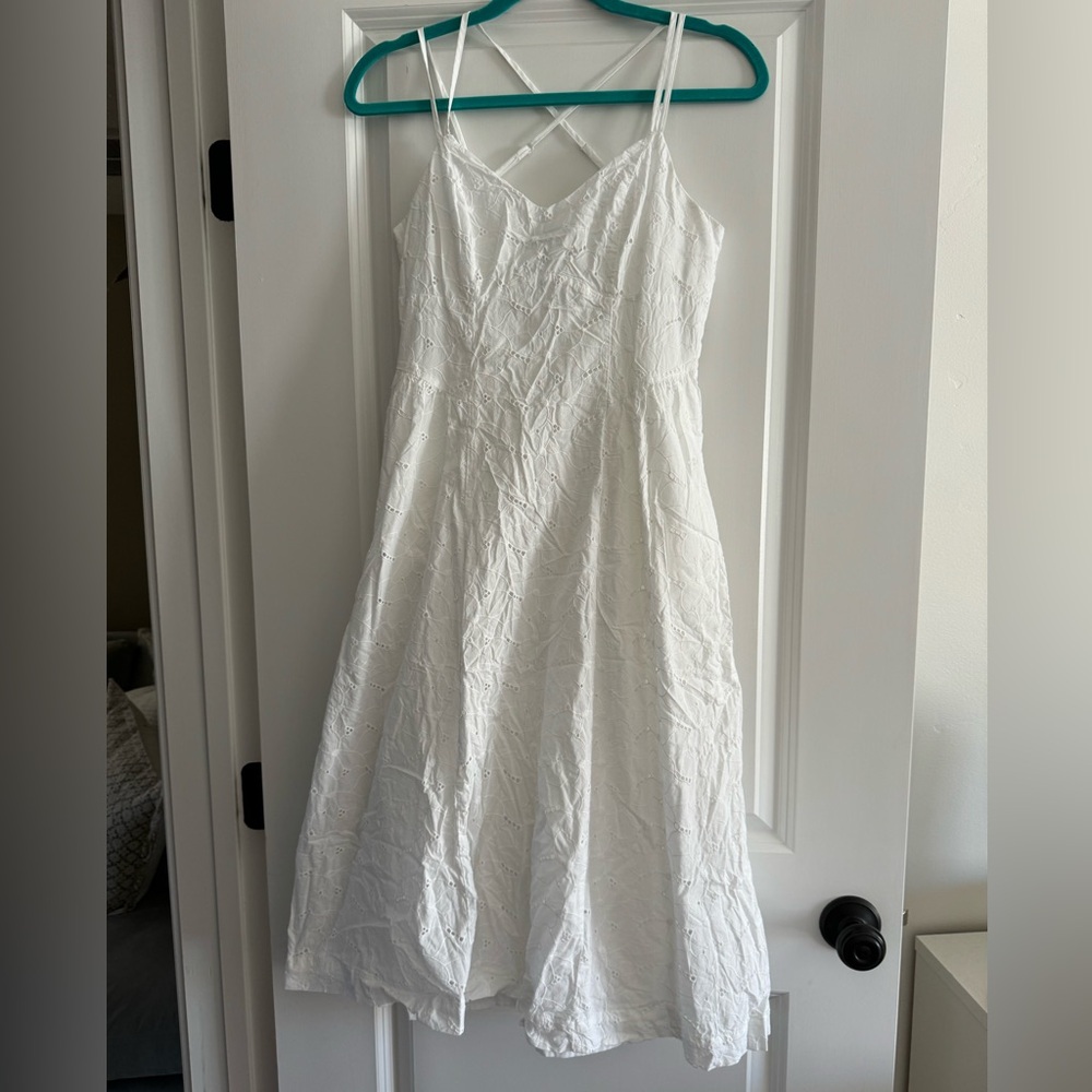 White Floral Lace Dress